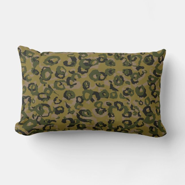 Camo Animal Print Lumbarkudde (Framsida)