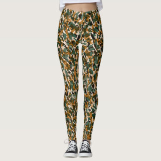 Camo animal print modern B Leggings