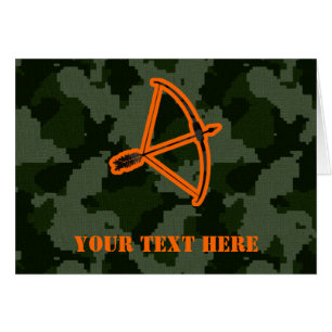 Camo bågskytte hälsningskort