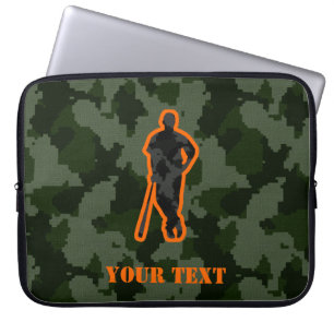 Camo baseball laptop sleeve