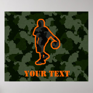 Camo basket poster