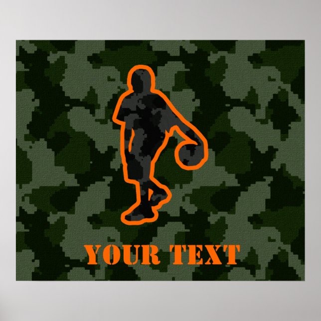 Camo Basketball Poster (Framsidan)
