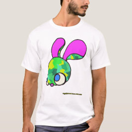 Camo Bunny på en vit T Shirt