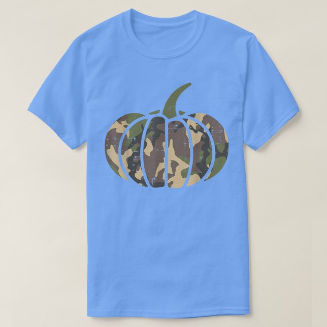 Camo Camouflage Pumpkin Halloween Costume Manar Wo T Shirt (Design framsida)