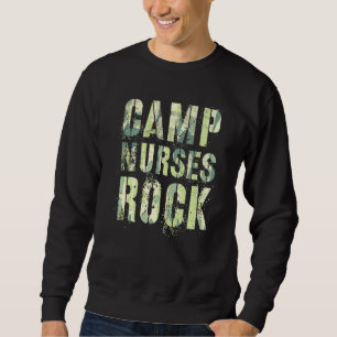 Camo Camp Nurses Do Sten Camping Mediad Squad Med Lång Ärmad Tröja