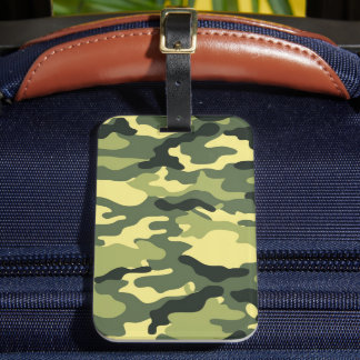 Camo Camping Hunting Grönt Camouflage Bagagebricka