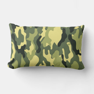 Camo Camping Hunting Grönt Camouflage Lumbarkudde