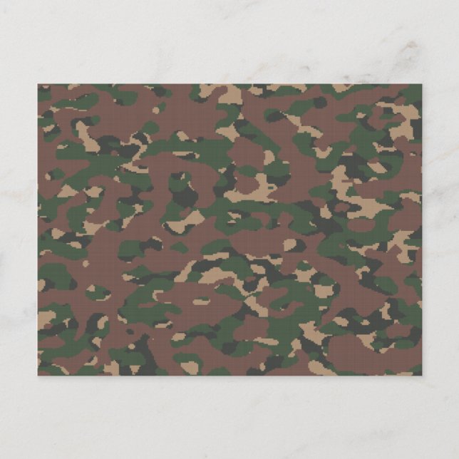 Camo Chic: Militärinspirerad för jakt Vykort (Framsida)