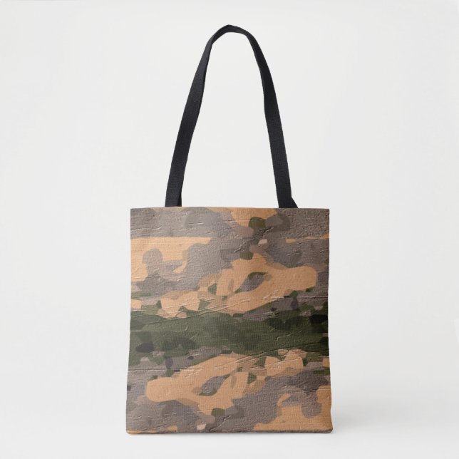 Camo Chic Milite Tote Tygkasse (Framsida)