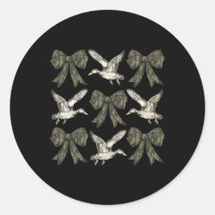 Camo Coquette Bow Anka Hunt Anka Hunting Women Gir Runt Klistermärke