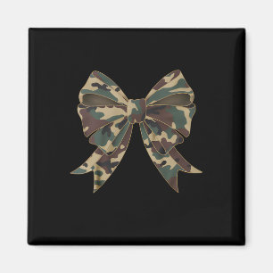 Camo Coquette Bow Anka som jagar flickor Kids Wome Magnet