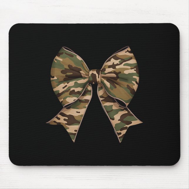 Camo Coquette Bow Anka som jagar flickor Kids Wome Musmatta (Framsidan)