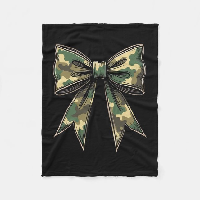 Camo Coquette Bow Hunt Anka Hunting Camouflage 2 Fleecefilt (Framsidan)