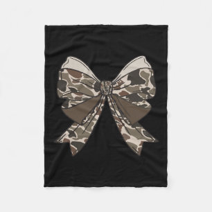 Camo Coquette Bow Hunt Anka Hunting Camouflage Man Fleecefilt