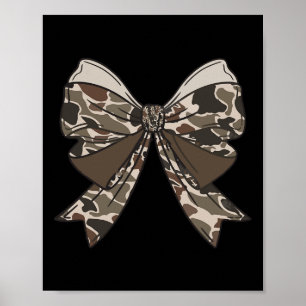 Camo Coquette Bow Hunt Anka Hunting Camouflage Man Poster