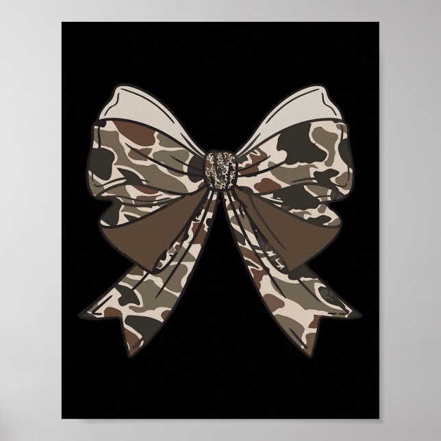 Camo Coquette Bow Hunt Anka Hunting Camouflage Man Poster (Framsidan)