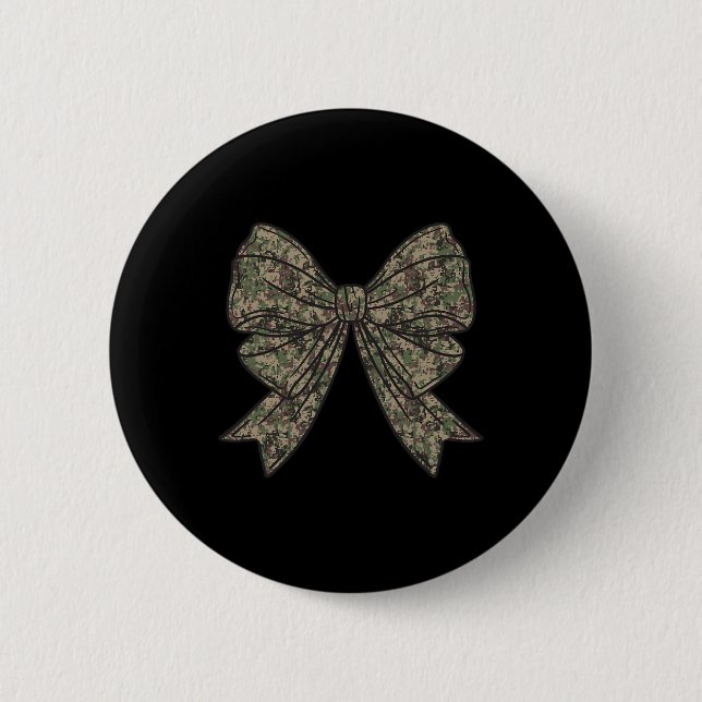 Camo Coquette Bow Hunt Anka Hunting Camouflage Wom Knapp (Framsida)