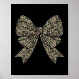 Camo Coquette Bow Hunt Anka Hunting Camouflage Wom Poster