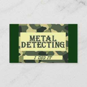 Camo designmetall som avkänner visitkorten visitkort