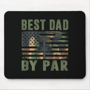 Camo Disc Golf Bästa Pappa By Par Amerikansk Flagg Musmatta