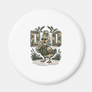 Camo Duck Pappa Vintage Gravyr T-Shirt Design_1 Magnet