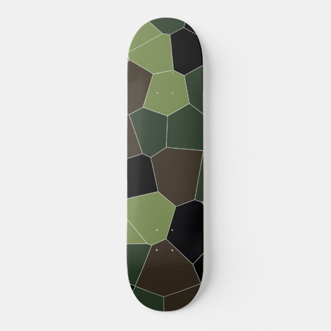 Camo Färg Abstrakt Mönster Mini Skateboard Bräda 18,5 Cm (Framsida)