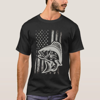 Camo Fishing Shirt Manar Boys American Flagga Bass T Shirt