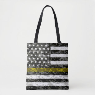 Camo fodrar tunn gult flagga tygkasse