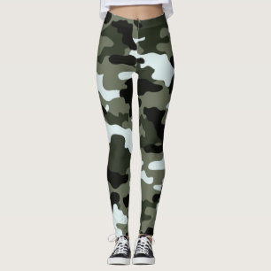 Camo för militär Grönt Leggings