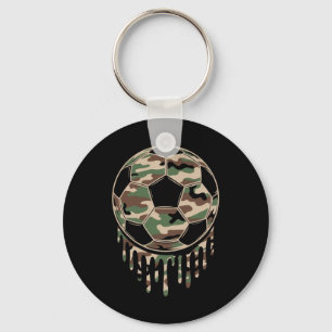 Camo fotboll Footbyll Drip Kamouflage Coquette Nyckelring