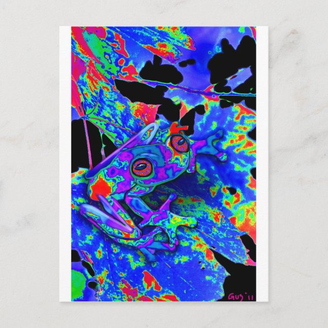 Camo Frog Vykort (Framsida)