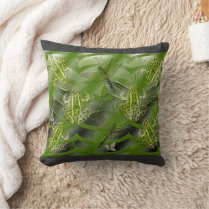 Camo Frogs Dragonflugor Kudde