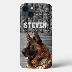 Camo German Shepherd Hund Animal Namn