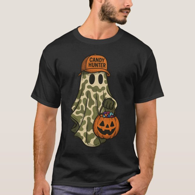 Camo Ghost Candy Hunter T Shirt (Framsida)