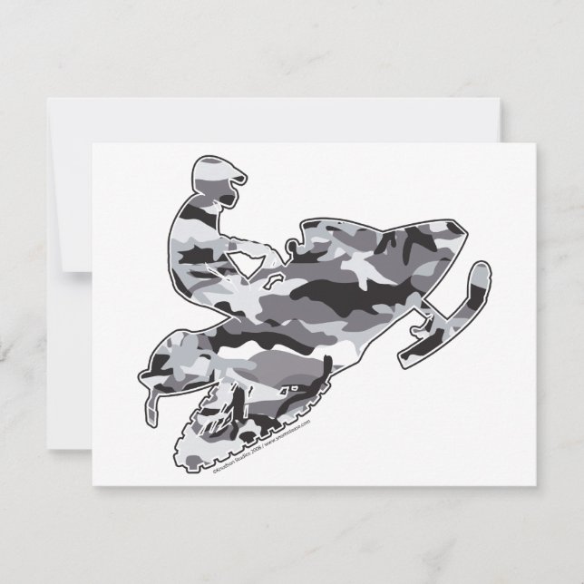 Camo Grått Sled på Black Copy (Framsida)