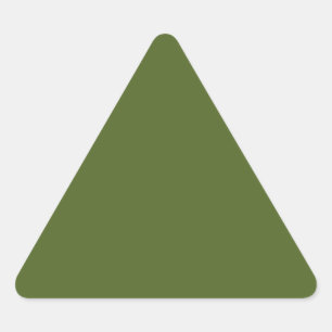 Camo-grönt (fast färg) triangelformat klistermärke