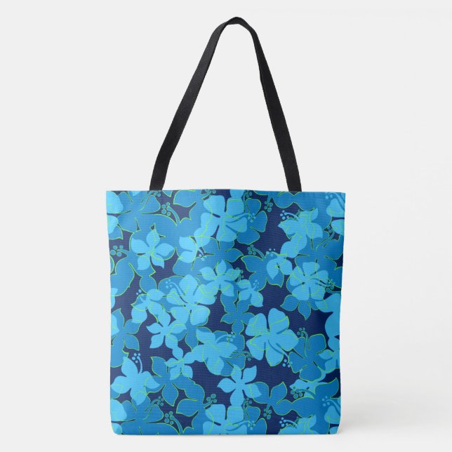 Camo Hanalei för den hawaianska hibiskusen hänger Tygkasse (Framsida)