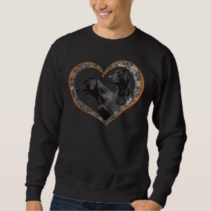 Camo Heart med hungerlyktor och labra Orange Lång Ärmad Tröja