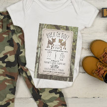 Camo Hjort Buck eller Doe Baby Gender Reveal Party