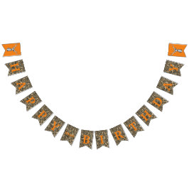 Camo Hjort Hunting Buck Manar Birthday Banner Vimplar