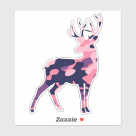 Camo Hjort Sticker Klistermärken