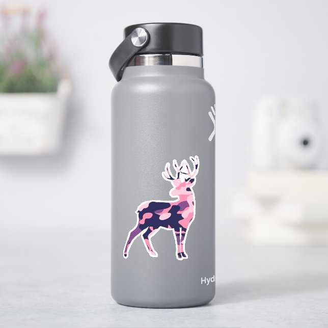 Camo Hjort Sticker Klistermärken (HydroFlask)