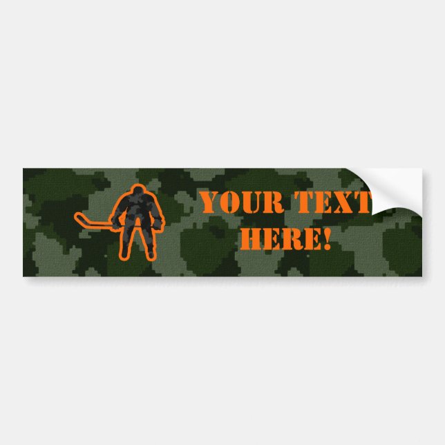 Camo hockey bildekal (Framsidan)