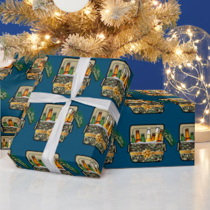 Camo Ice Chest med Beer God jul Presentpapper