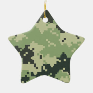 Camo Julgransprydnad Keramik
