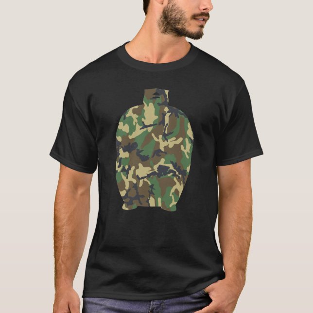  Camo Kamado BBQ Gift Milit T-Shirt (Framsida)