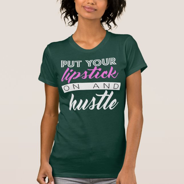 Camo läppstift T T-shirt (Framsida)