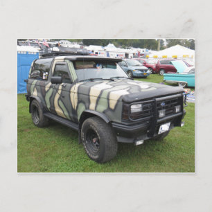 Camo Lastbil Vykort