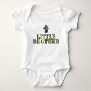 Camo LITTLE Brother-skjorta/underbar babyduschidé Tee