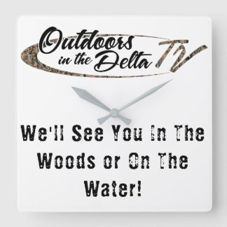 Camo logotyp fyrkantig klocka